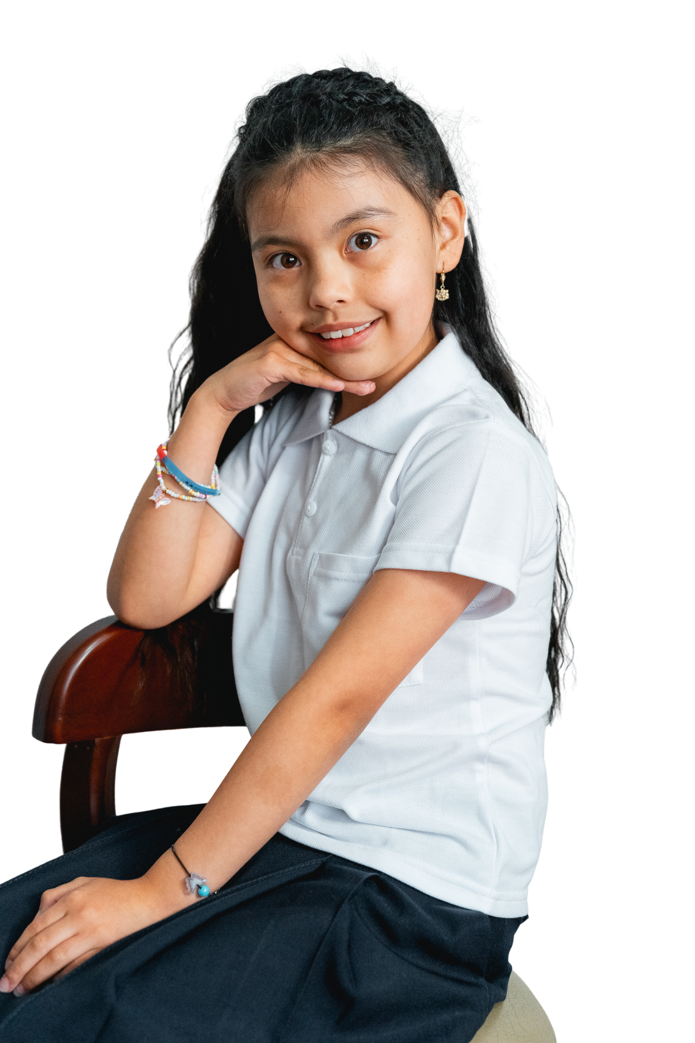 Camiseta unisex blanca cuello polo