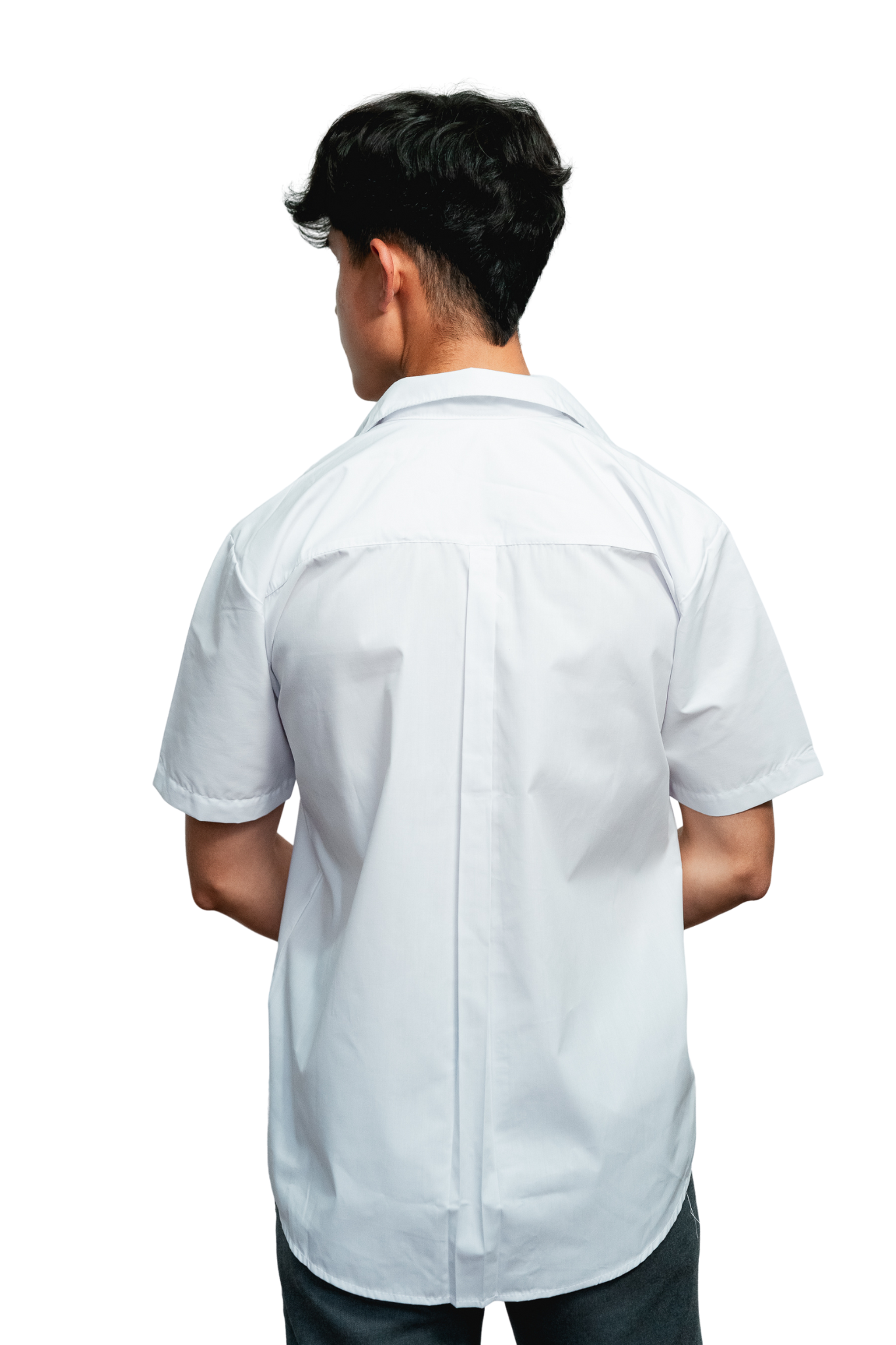 Camisa blanca escolar manga corta