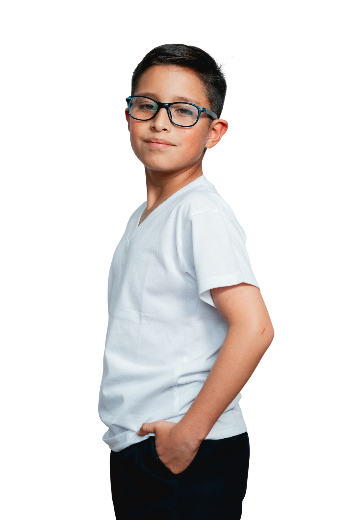 Camiseta Unisex Blanca Cuello en V