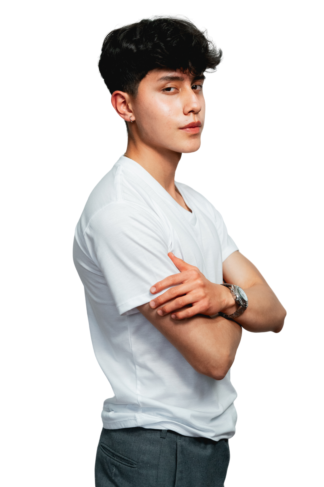 Camiseta Unisex Blanca Cuello en V