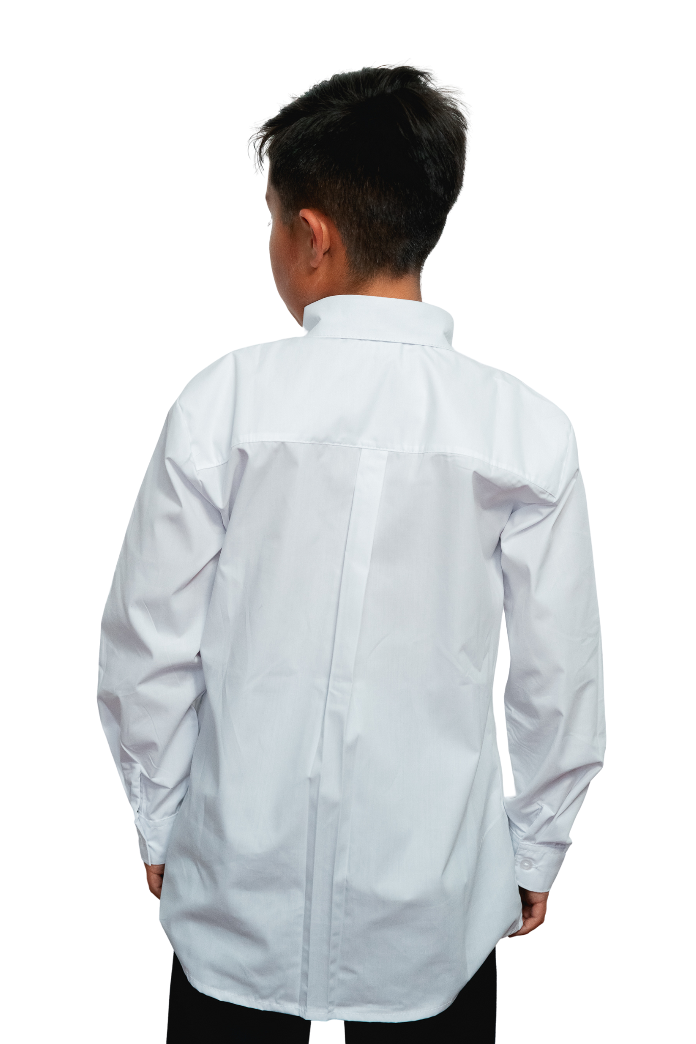 Camisa blanca escolar manga larga